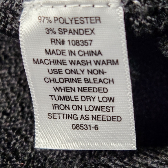 A.N.A Black  Knit V Neck Long Sleeve Pullover Sweater Size 0X - Picture 9 of 12